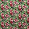 1 Yard Multicolor Hibiscus Flowers Polyester Fabric with Tropical Palm Design 60 Inch Width